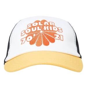 NEW HUNDRED PIECES youth solar soul kids trucker hat in white